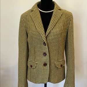 Stylish Liz Claiborne  Blazer - Green and Brown size 6 like new